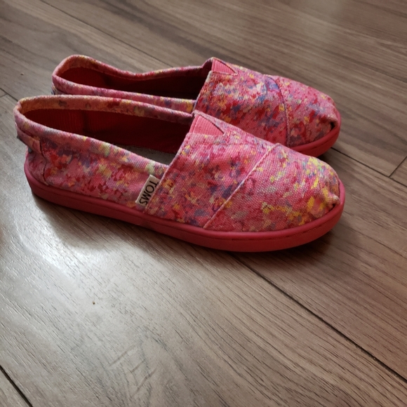 TOMS Canvas Girls Size 12.5 - Picture 1 of 5